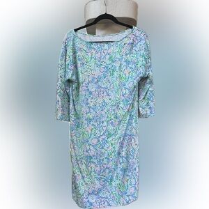 Lilly Pulitzer, nwot, Sophie UPF 50 +shell of a party, midi, 3/4‎ sleeves size M